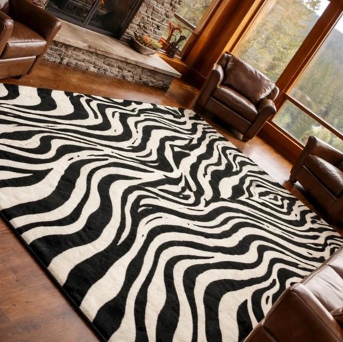 Handgetuftete wolle zebra - wolle,