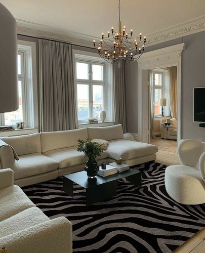 Zebra zen handgetuftet 100 - |, 100%