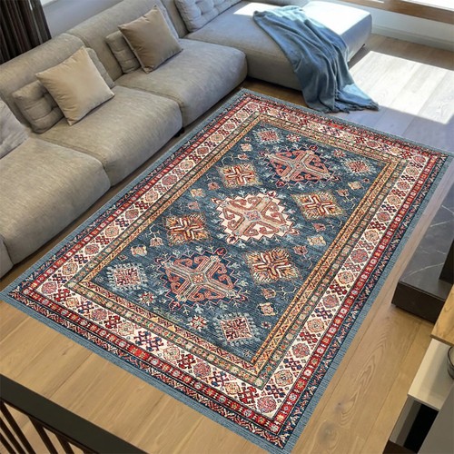 Teppich blau rot 200x300 - rot,