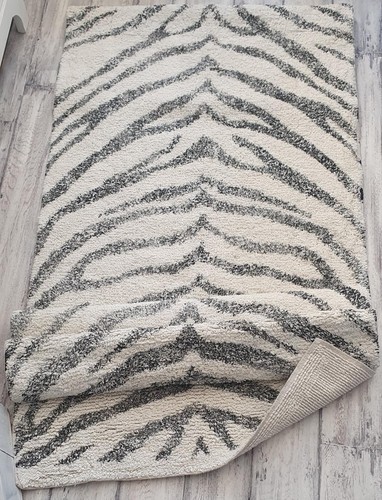 Teppich zebra 70x200 offwhite - teppich,