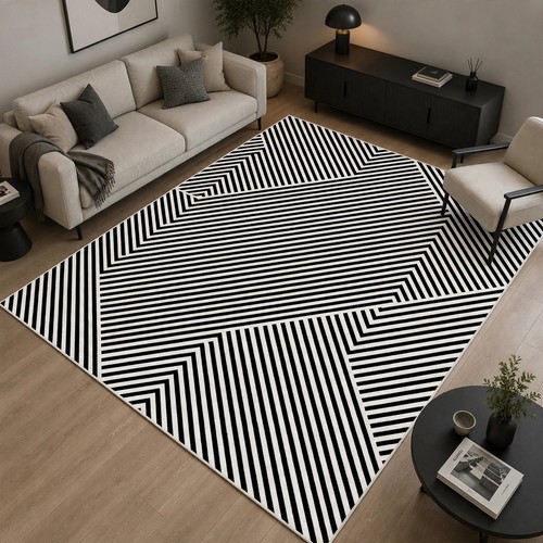 Teppich schwarz weiß - teppich, 200x300