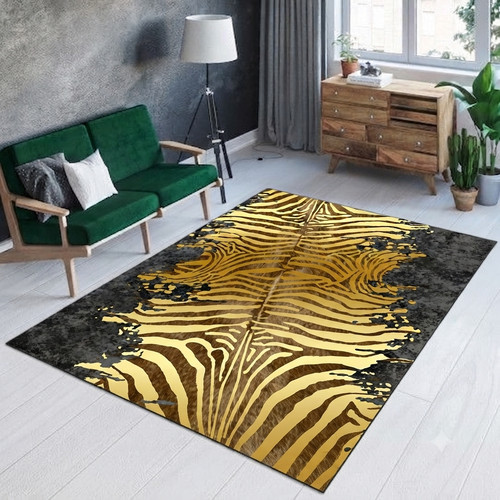 Zebra fell teppich gold - fell,