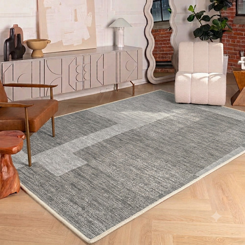 Teppich grau 200x300 modern - grau, cm