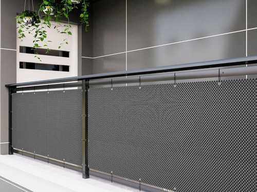 Polyrattan balkonteppich mit - polyrattan-balkonteppich,