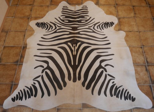 Kuhfell neu zebra print - kuhfell,