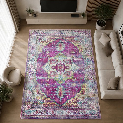 Teppich pink lila 200x300 - pink,
