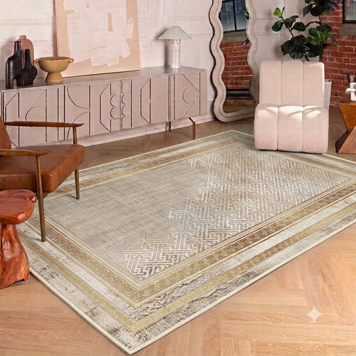 Teppich creme gold 200x300 - teppich,